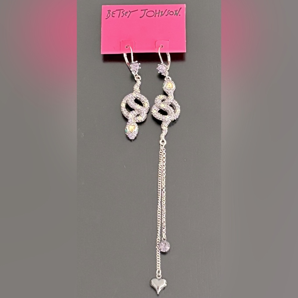 Betsey Johnson Snake Earrings